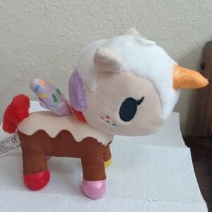 Tokidoki Unicorn Plush with Brown and Pink Accents